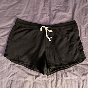Old Navy Black Athletic Shorts with White Drawstring